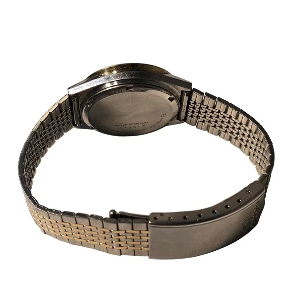 Vintage Seiko Quartz Two-Tone Watch Old‎ Money Classic Minimal Day Date Timeless - Picture 15 of 15